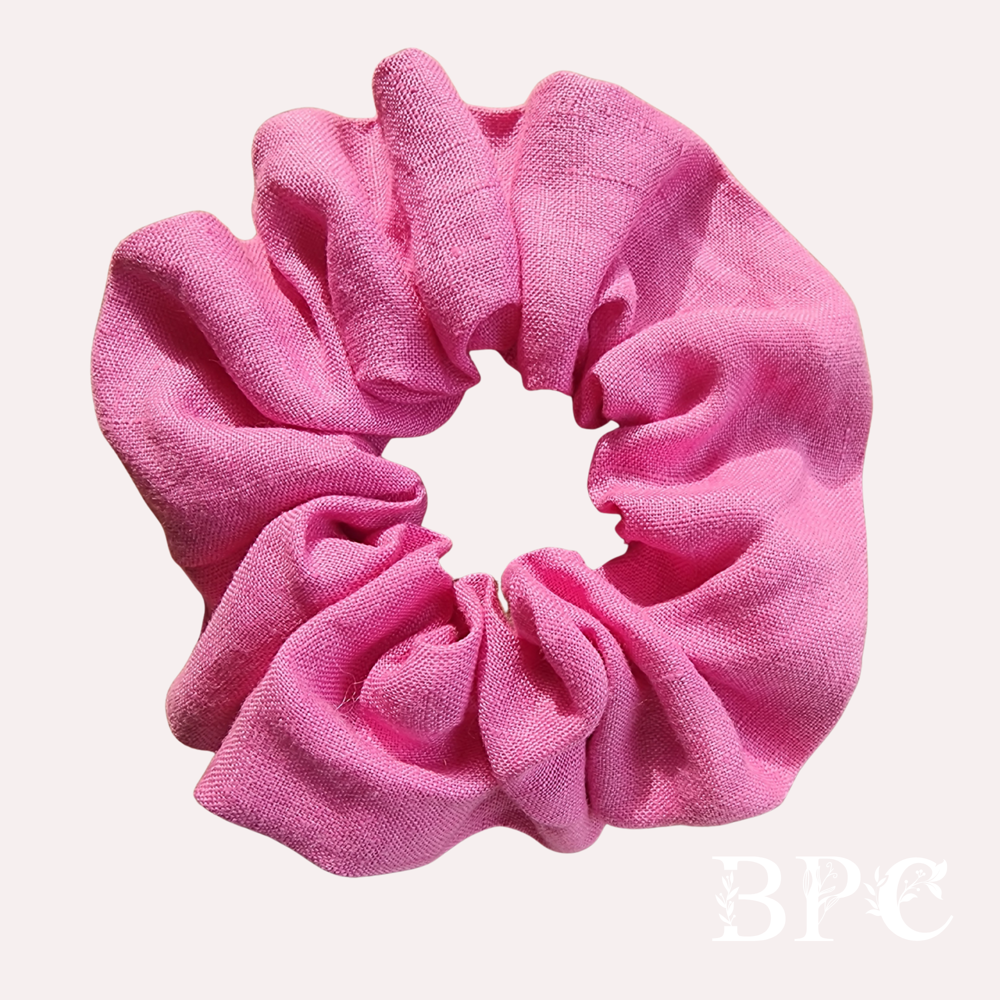 Original Scrunchie Pink Linen