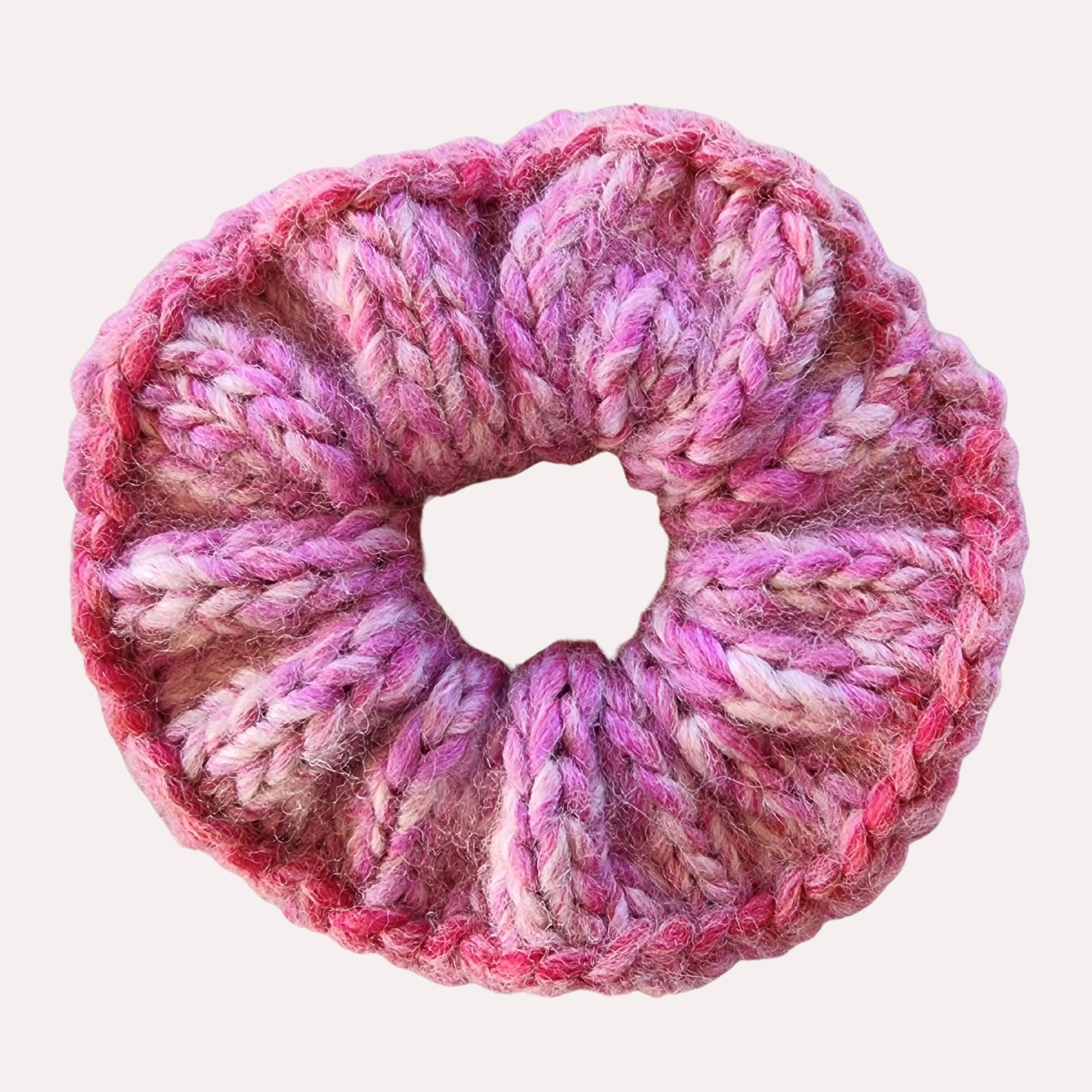 Knit Scrunchie - Pink Multi