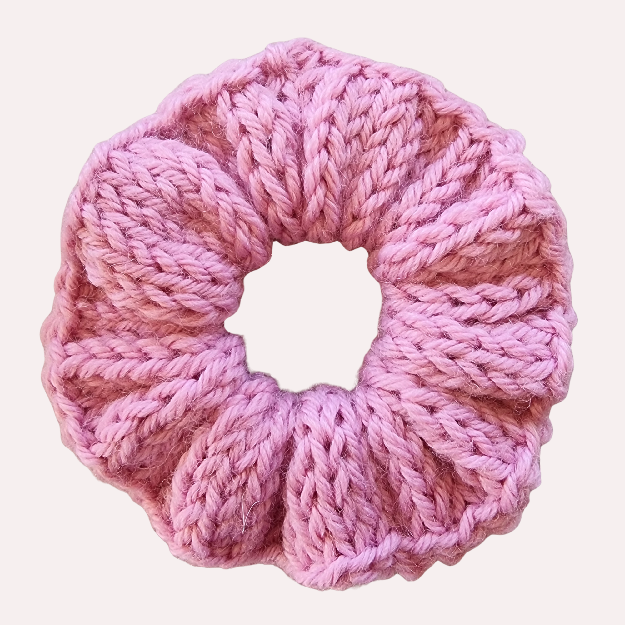 Knit Scrunchie - Pink