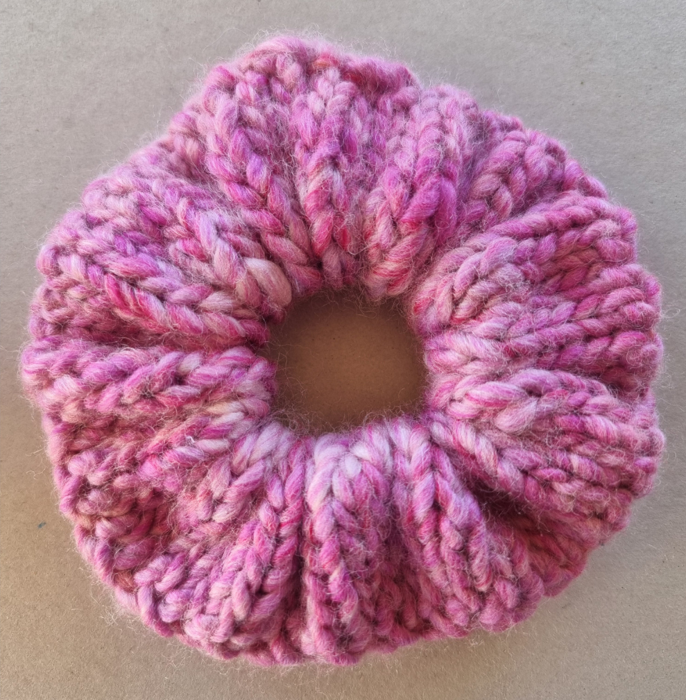 Knit Scrunchie - Pink Multi