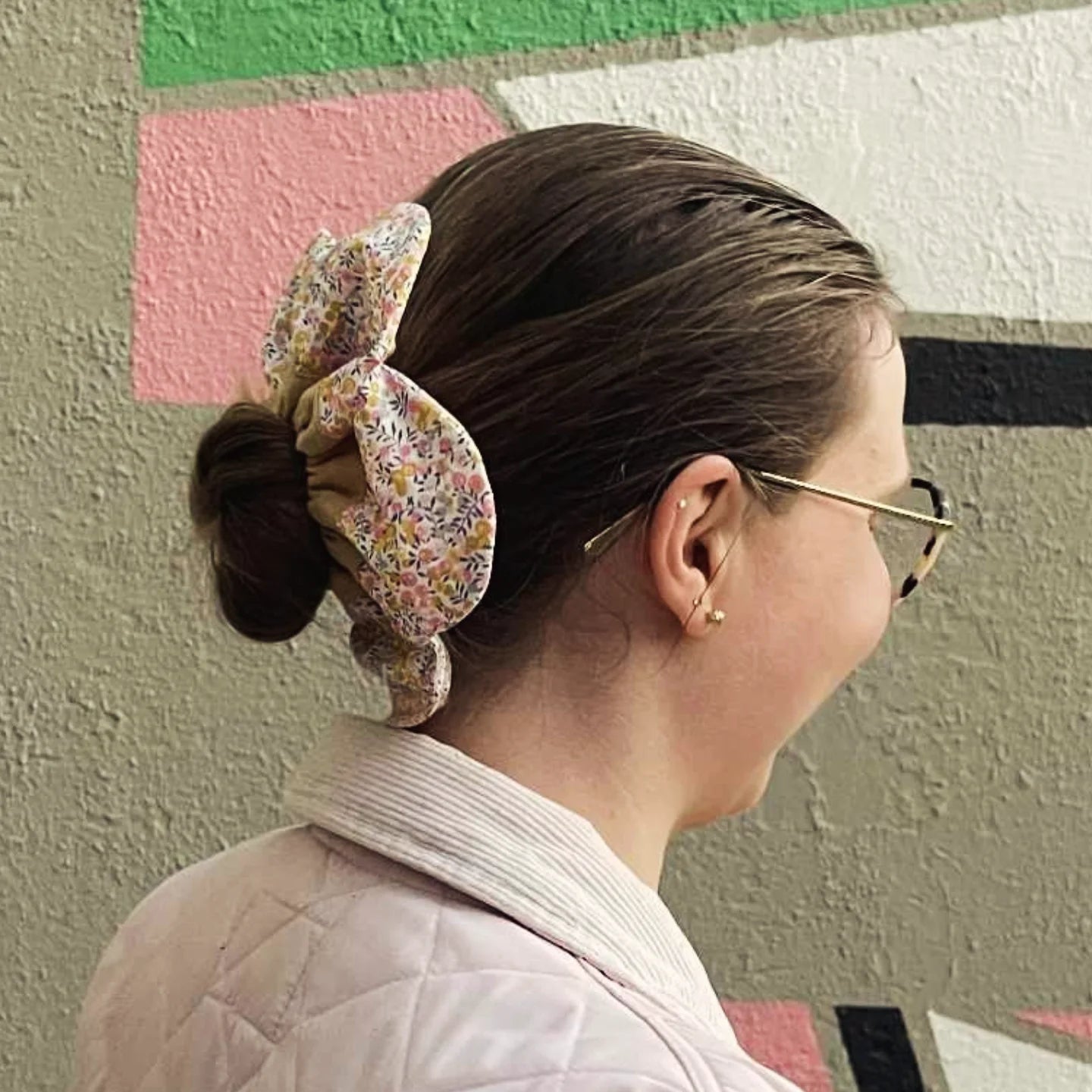 Flower Scrunchie Large
