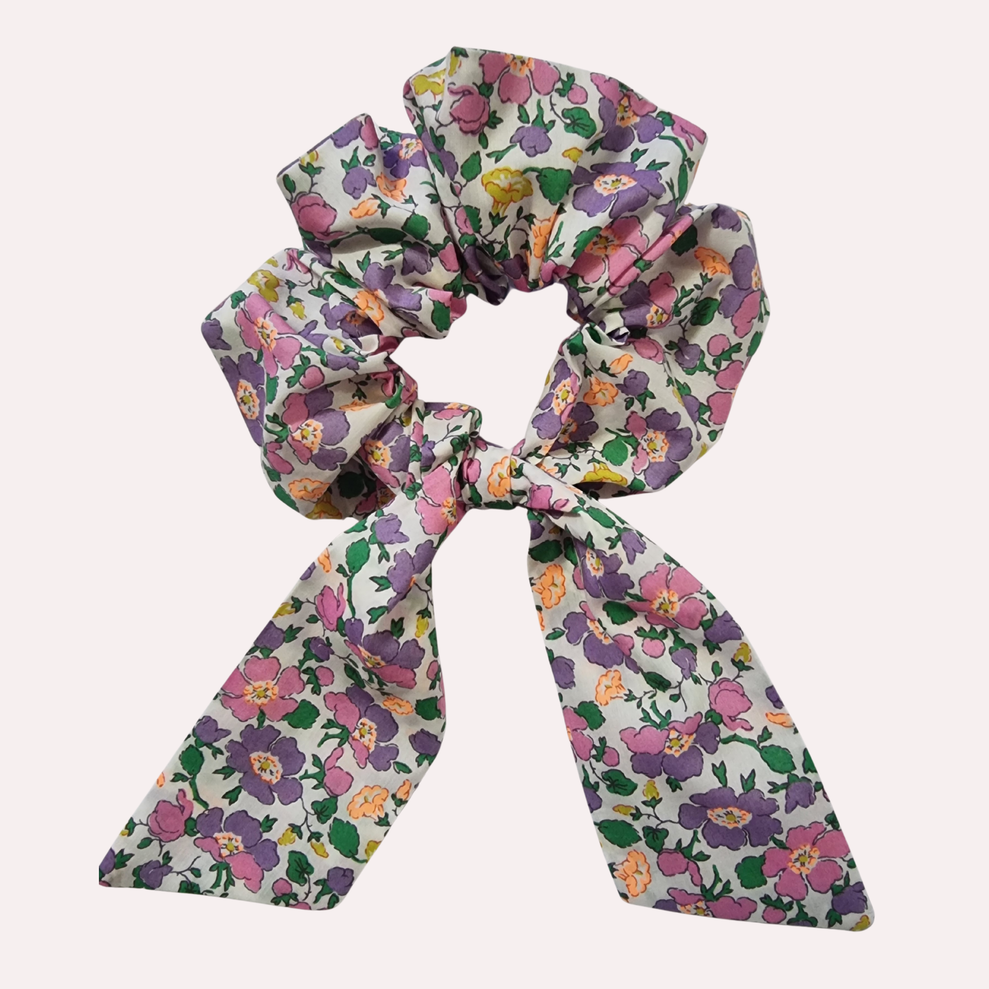 Bow Scrunchie Mrs Stonely Pink