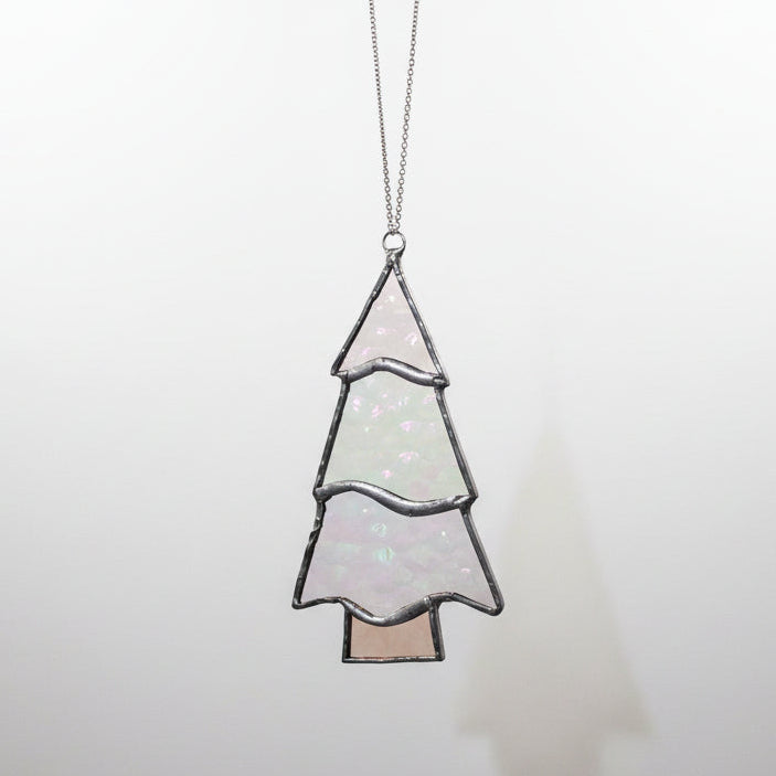 Stained Glass Iridescent Christmas Tree