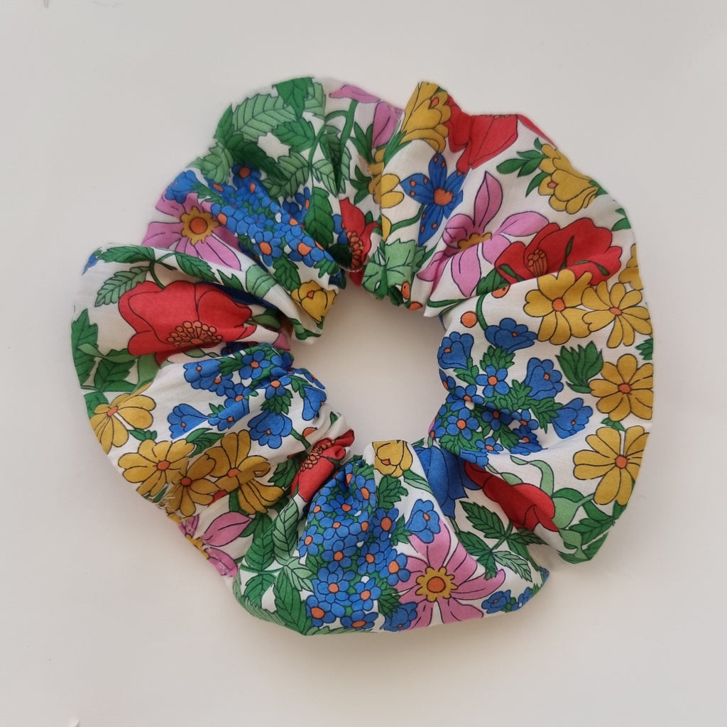 Original Scrunchie in Clarabell Red Liberty Fabric