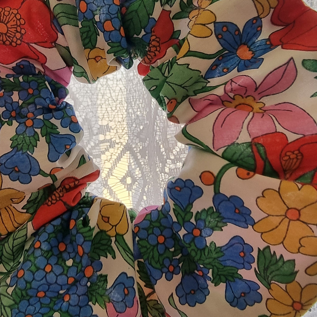 Original Scrunchie in Clarabell Red Liberty Fabric
