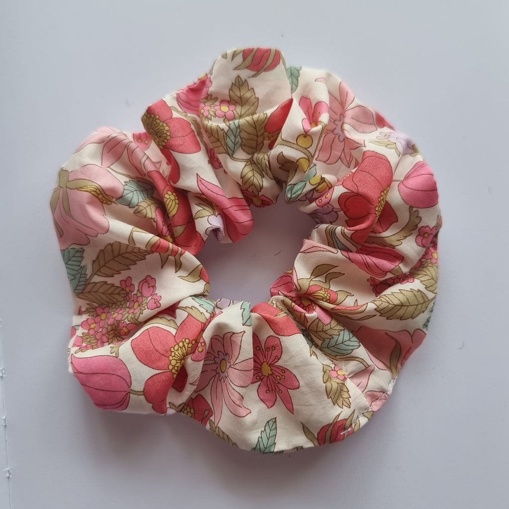 Original Scrunchie in Clarabell Pink Liberty Fabric