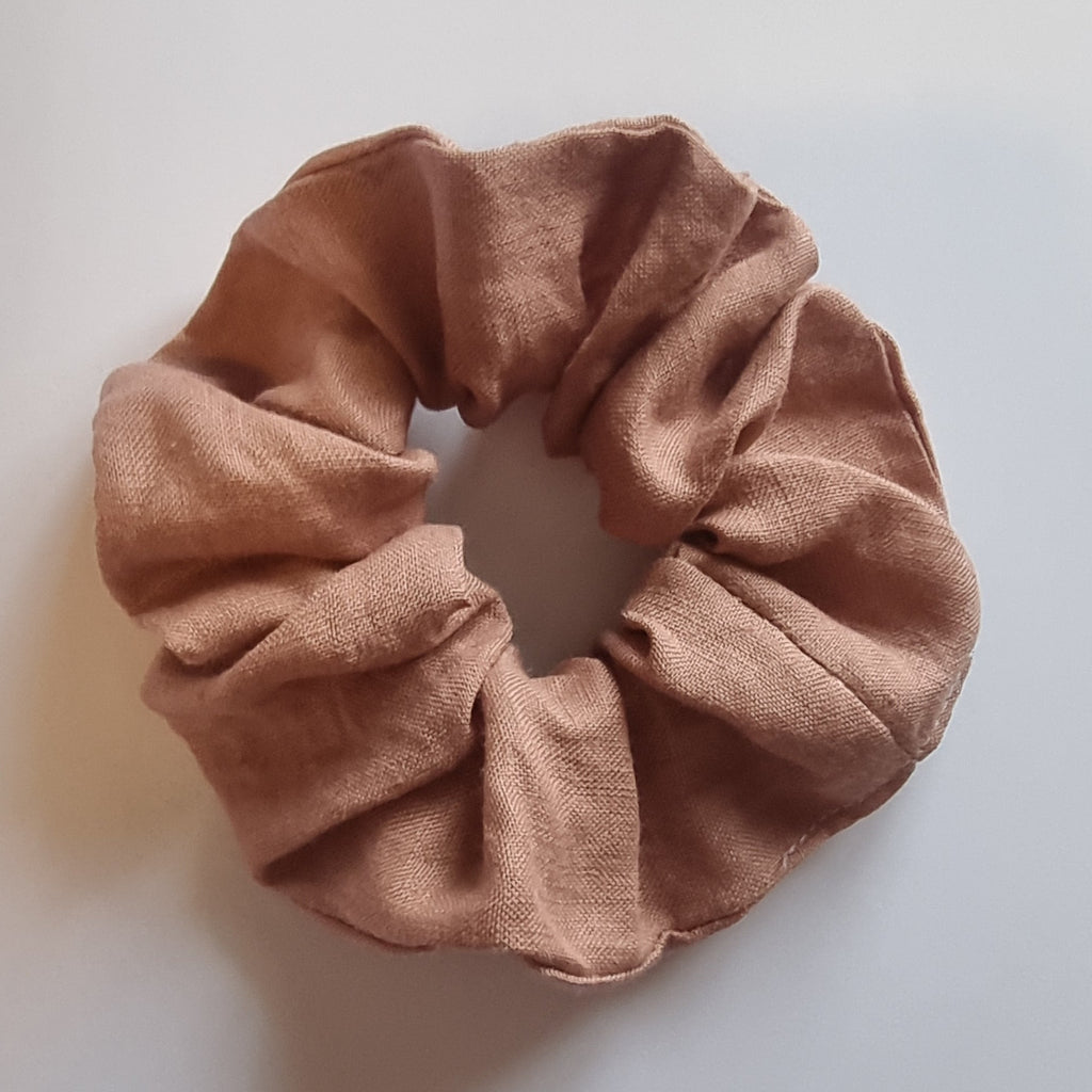 Original Scrunchie Milky Chocolate Linen