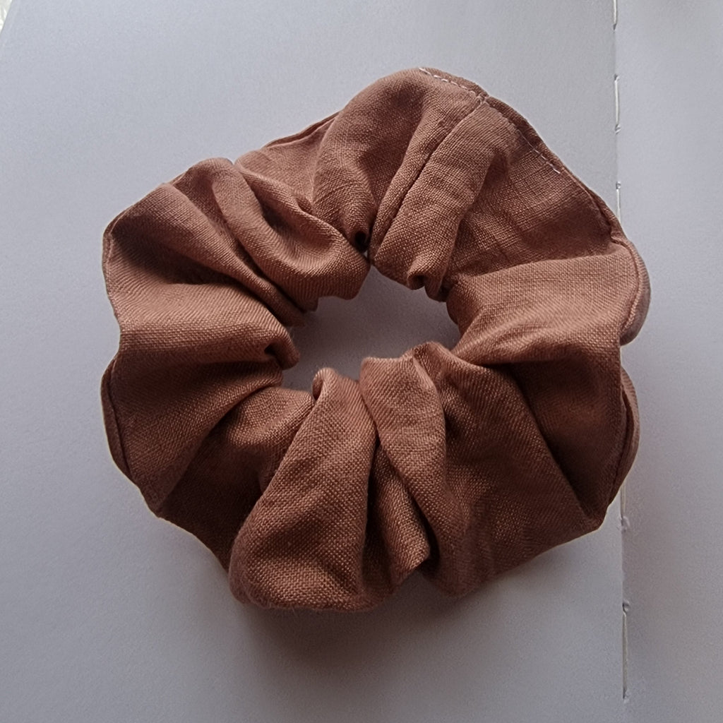 Original Scrunchie Milky Chocolate Linen