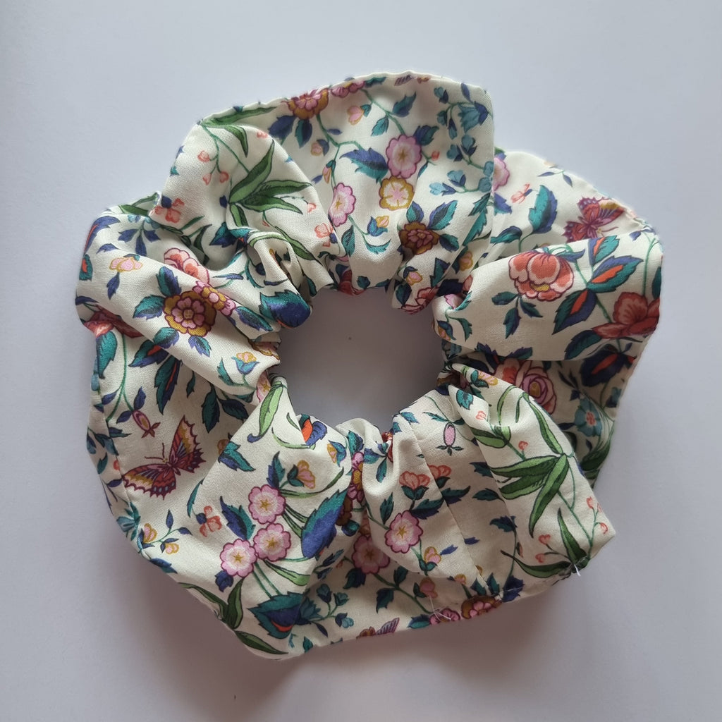 Original Scrunchie in Tapestry Red Liberty Fabric