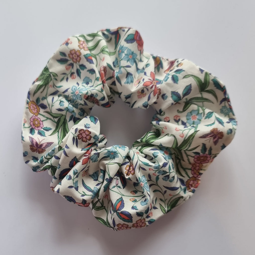Original Scrunchie in Tapestry Red Liberty Fabric