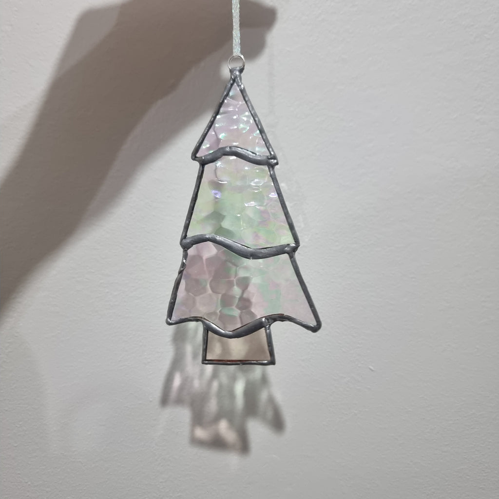 Stained Glass Iridescent Christmas Tree