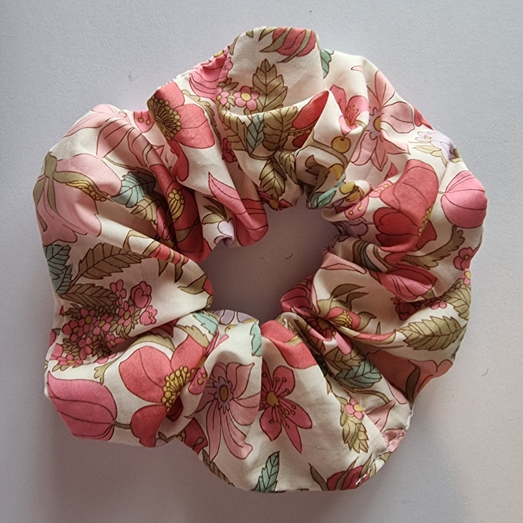 Original Scrunchie in Clarabell Pink Liberty Fabric