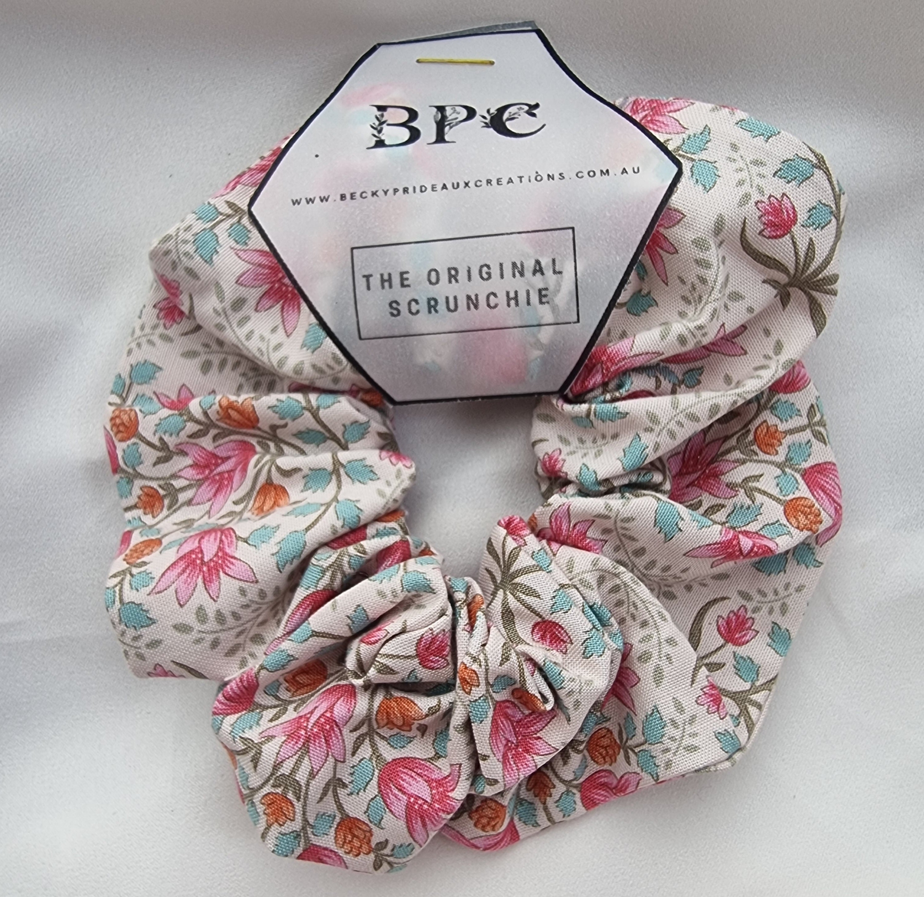 Original Scrunchie: Pink Tapestry